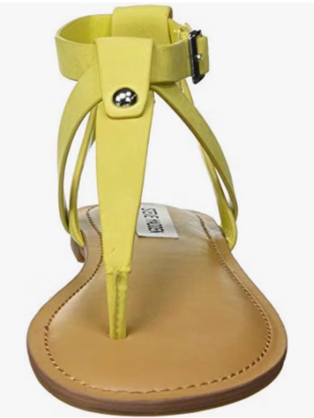 Yellow Nubuck color Ankle-Strap T-Strap Women's Sandal Steve Madden size 10